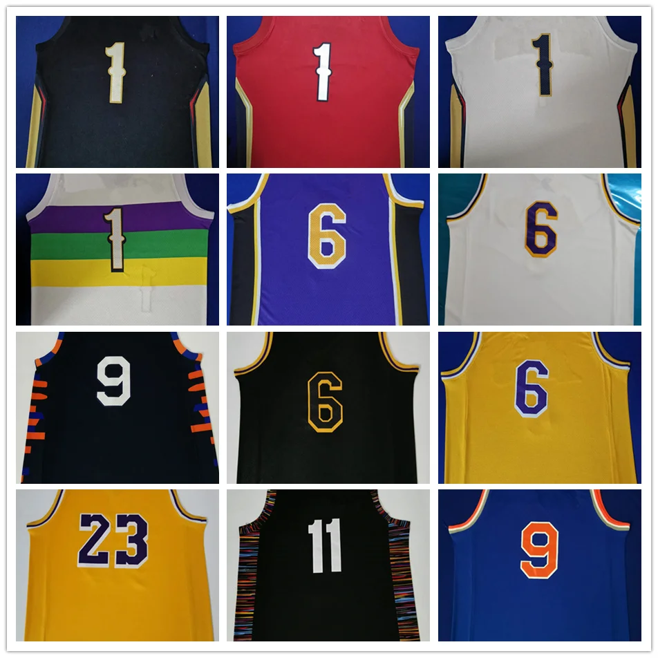 

Mens Anthony Davis Zion Williamson Rowan Barrett Jr Kyrie Irving James baloncesto Jersey MAN Basket Uniforms Stitched Shirts