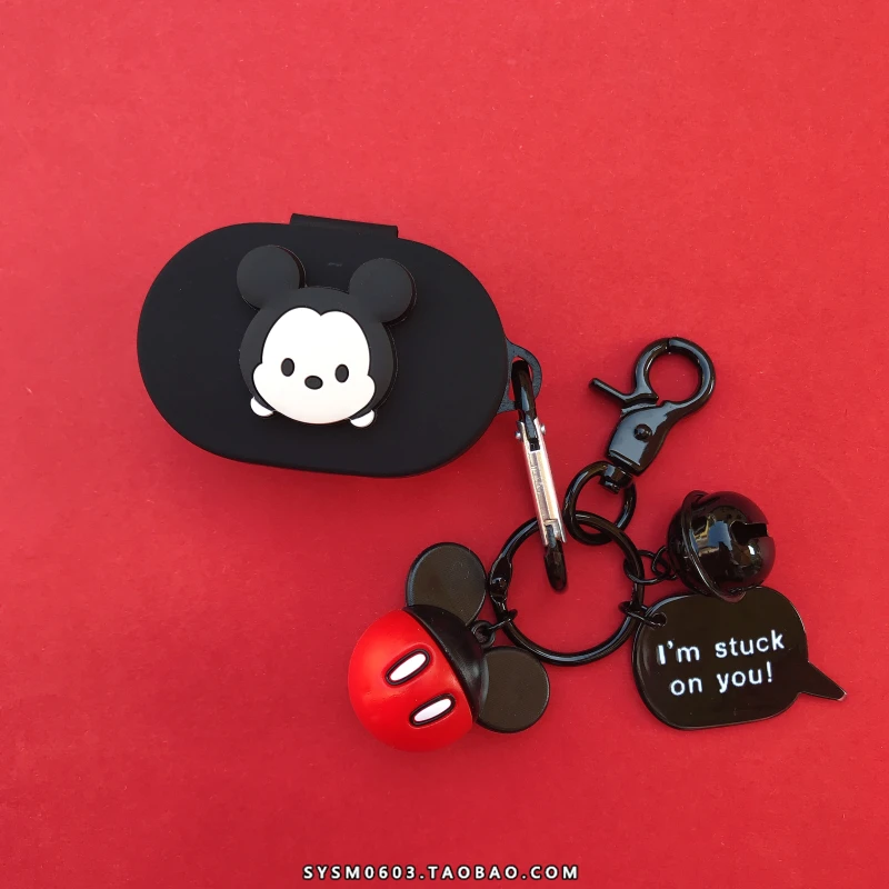 Брелок с фигурками из мультфильмов милый чехол для Airdots чехол для Xiaomi Redmi Airdots Молодежный мягкий силиконовый защитный чехол зарядная коробка