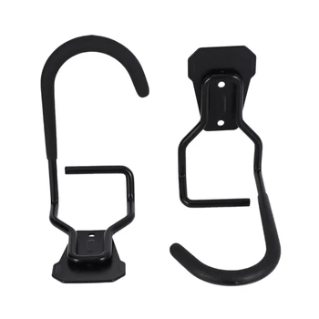 

2Pcs Steel Garage Storage Utility Double Hooks Wall Mount Tool Holder for Organizing Power Tools,Ladders,Bulk Items,Bikes,Ropes