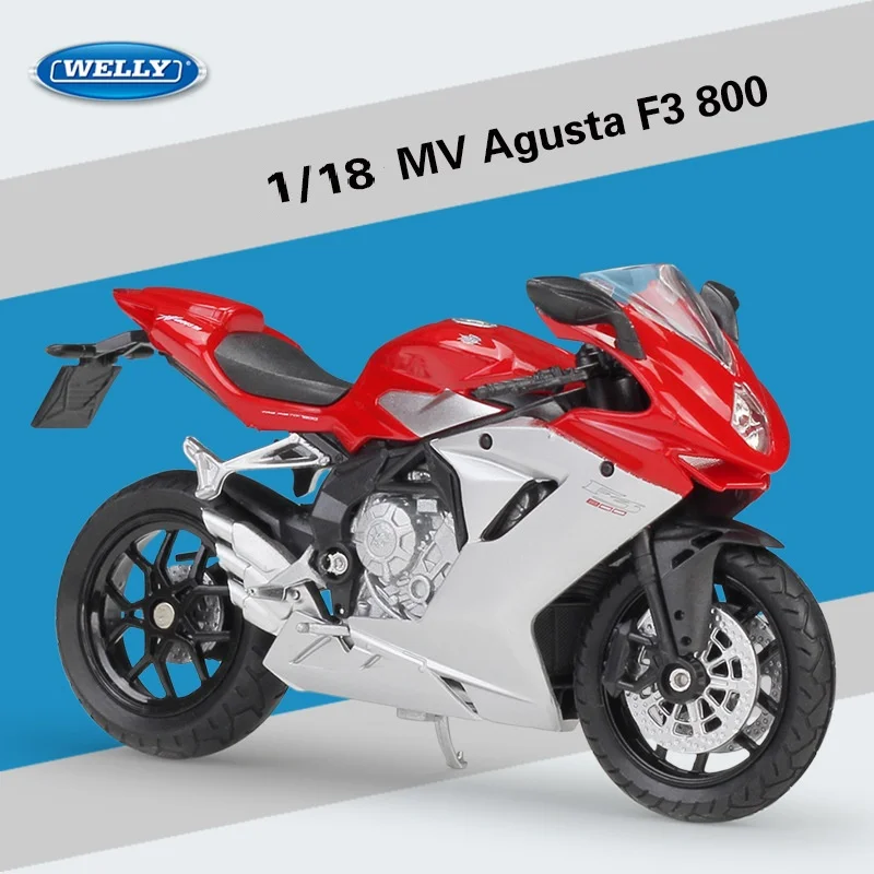 Модель автомобиля Welly 1:18 MV Agusta F3 800 | Игрушки и хобби