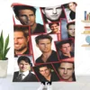 Tom Cruise printed blanket soft and comfortable flannel throw at home/sofa/bedding portable adult travel/hotel cover blankets