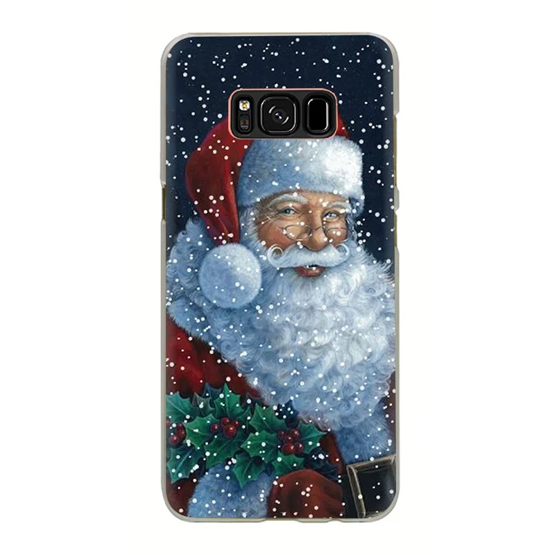 Новогоднее; рождественское жесткий чехол для телефона для samsung Galaxy S6 S7 край S8 S9 S10 плюс S10e Note 8 9 M10 M20 M30 - Цвет: H11