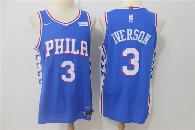 AS PICTURE Мужская футболка Philadelphia Бен Симмонс 76ers - Цвет: AS PICTURE