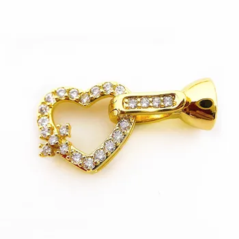 

Copper Clasps 18K Gold plated DIY Pearls Jewelry Fittings Fastener Connector Clasps For DIY Gems Pearls Necklace Bracelet Clasp