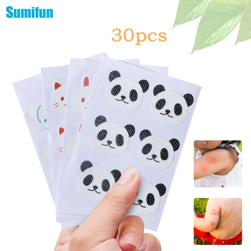 30pcs Mosquito Killer Sticker Cartoon Repellent Patches Non Toxic Keeps Insects Far Away Camping Travel For Baby D3052 | Красота и