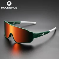Rockbros óculos de ciclismo polarizado, armação de miopia para homens e mulheres, óculos de sol para esportes ao ar livre mtb bicicleta 5 cores