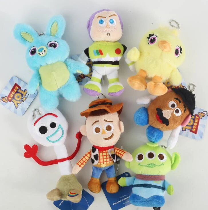 

Pix Movie Toy Story 4 Anime Forky Bunny Woody Alien Buzz Lightyear Action figure Stuffed Doll Cartoon Plush Toys Kids Gift