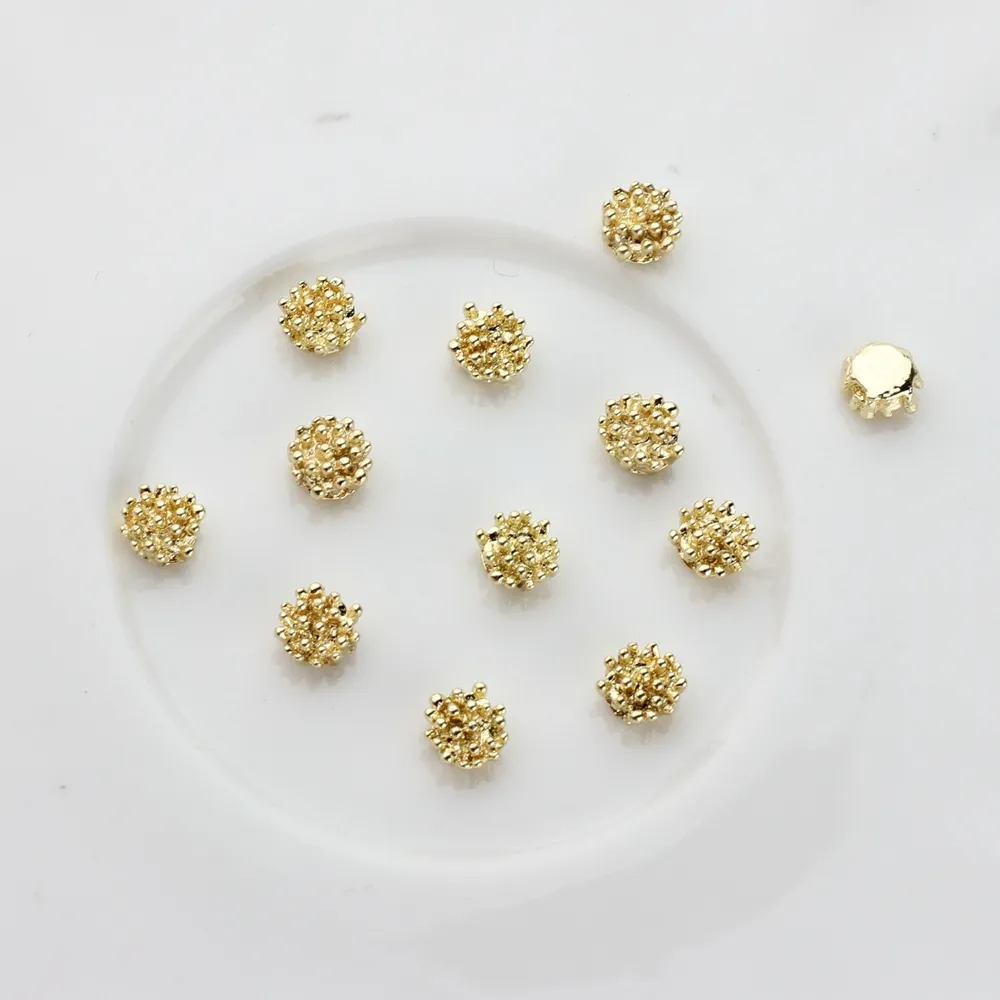 20pcs/lot 6*6MM Zinc Alloy Jewelry Accessories Earring Parts  Flower Shape DIY Hand Made Earring Findings