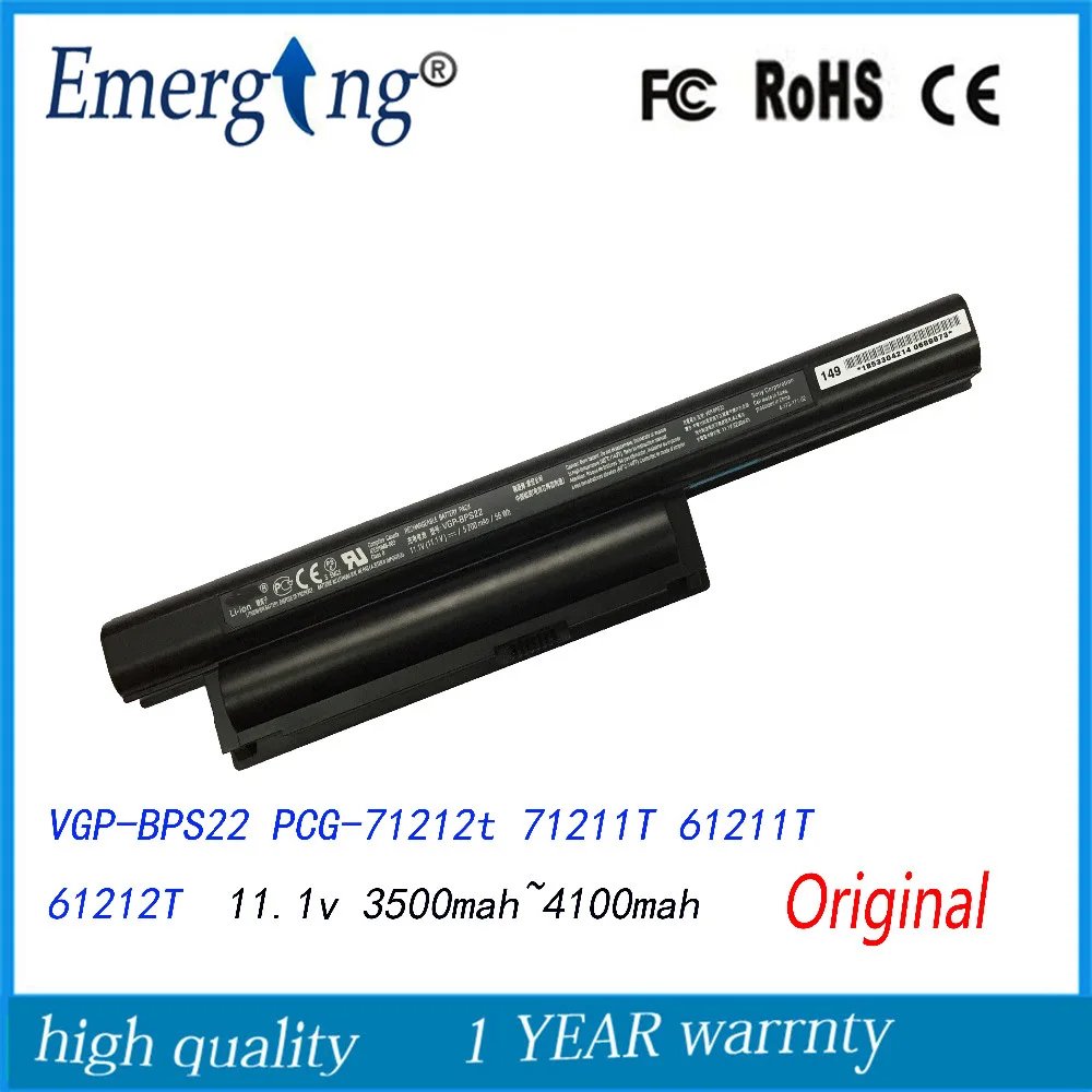 Original New Laptop Battery For Sony Vgpbps22 Pcg71212t 71211t 61211t
