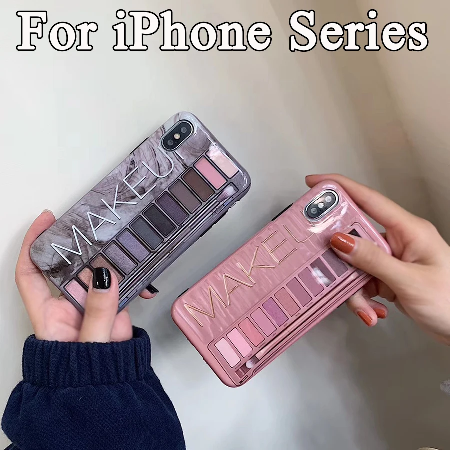 Для iPhone 11 Pro Max Case Se 2020 чехлы X Xr Xs палитра теней для макияжа чехол телефона Ip 7 8 6 6s Plus
