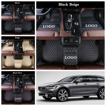 

Personalized Customized Car Foot Mats for Volvo V40 V60 V90 C30 Waterproof Leather Cars Floor Rugs Mat Pads Auto Carpet Cover