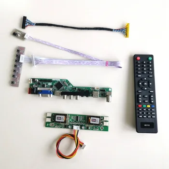 

For LM201WE3-TLF1/TLF2 T.V56 controller board Remote+Inverter+keyboard VGA HDMI AV USB RF 4CCFL 30Pin LVDS LCD display panel Kit