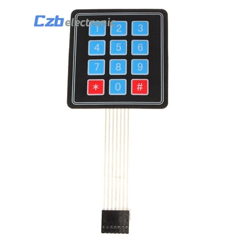 

4 * 3 Matrix Array 12 Key Keypad Keyboard Sealed Membrane 4*3 Button Pad with Sticker Switch for Arduino
