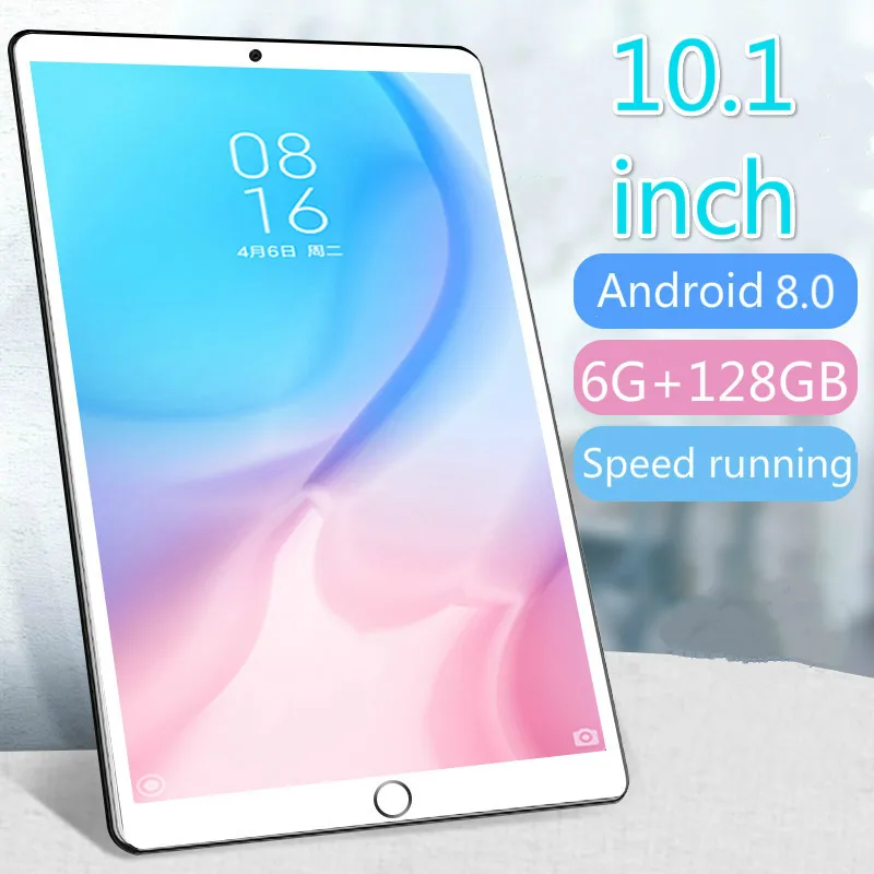 2021 la venta más caliente 10,1 pulgadas Tablet Pc 8 Core 128gb Rom Dual Sim 5,0 Mp Google Ips Tablet Gps Android 9,0 4g Lte dorso de Metal Shell
