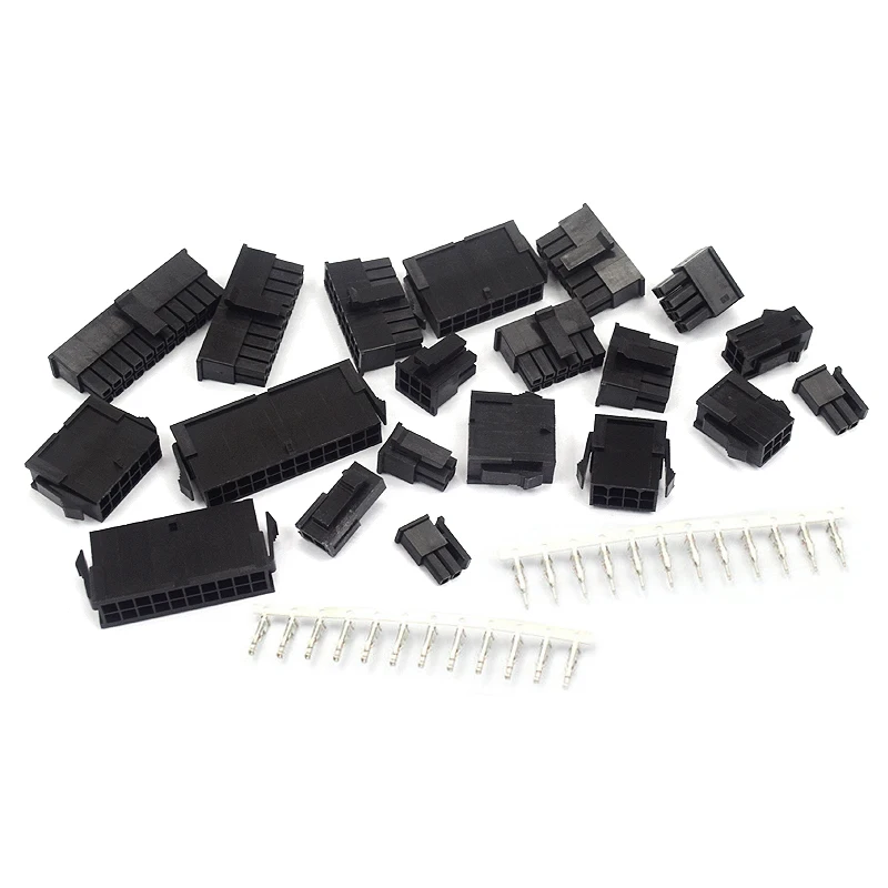 2SET/setsMX3.0mm 43025socket + 43020 mother shell + terminal Connector male and female air mating docking 5557 single row male shell mx4 2mm pci e 6p spacing air docking plastic shell connector buckle plug