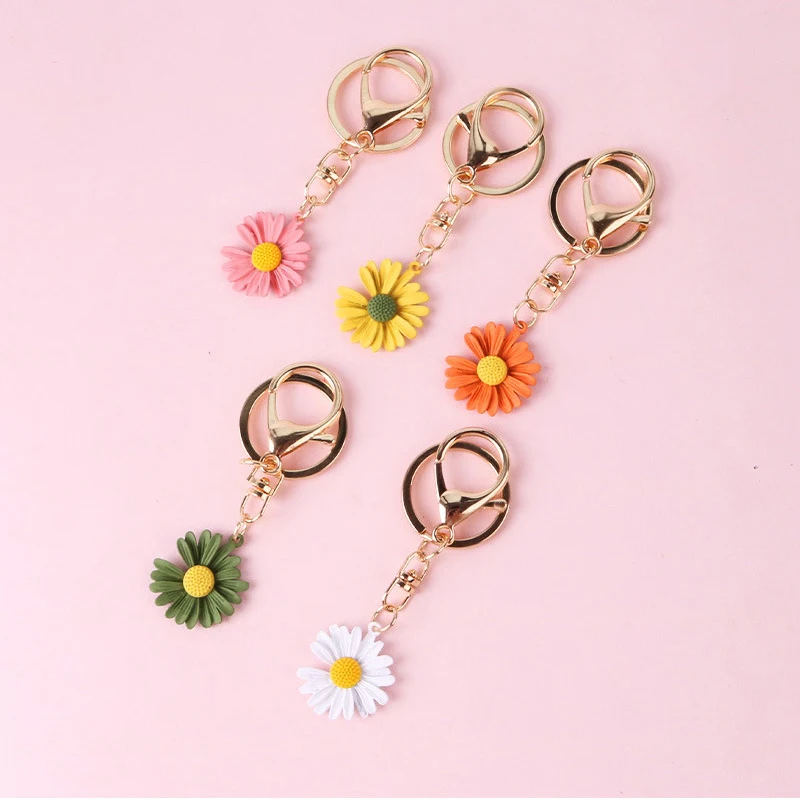 Multicolor Healing Smile Keychain Car Key Chain Ring Pendant For Bag  Fashion Gift Women Girl Jewelry Lucky Metal Keychain