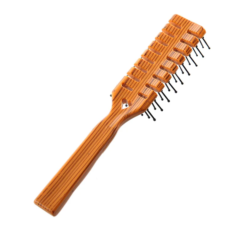 Yellow wood comb Профессиональный салон локон волос гребни для волос щетка для волос Антистатические массаж гребень для укладки волос красота инструмент - Цвет: Yellow wood comb