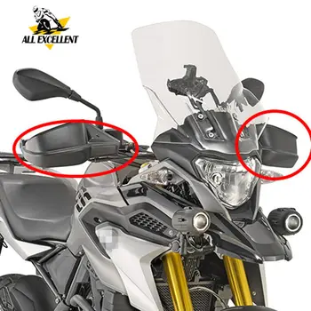 

Set Motorcycle accessories front windshield and handgrip hand guard For BMW G310GS G 310 GS 2017 2018 Touring Windscreen