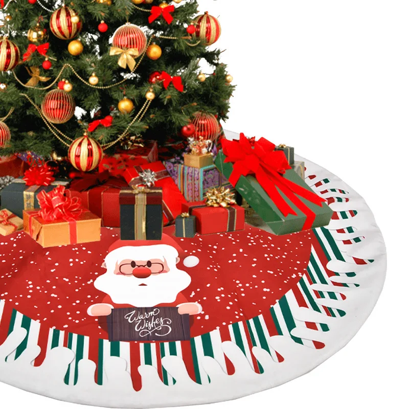 Doorlaatbaarheid Concentratie bevestig alstublieft 90/122Cm Christmastree Rok Rood Wit Tapijt Ornament Voor Thuis Cartoon  Kerstboomversiering Xmas Feestelijke Feestartikelen|Boomrokken| - AliExpress