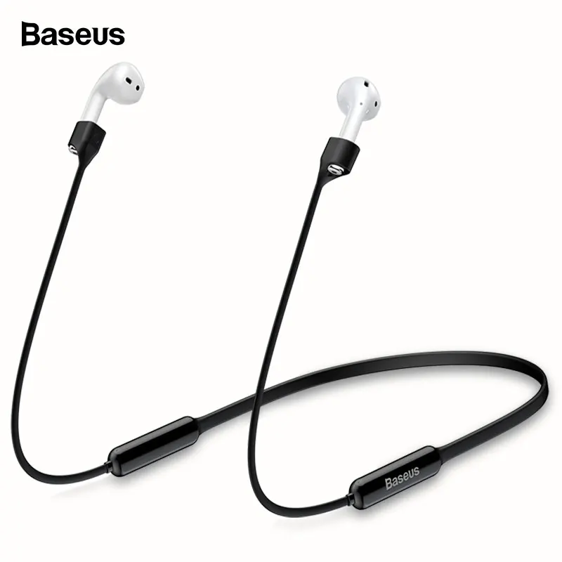 Магнитный силиконовый ремешок Baseus для наушников Airpods 1 2 защиты от потери веревка