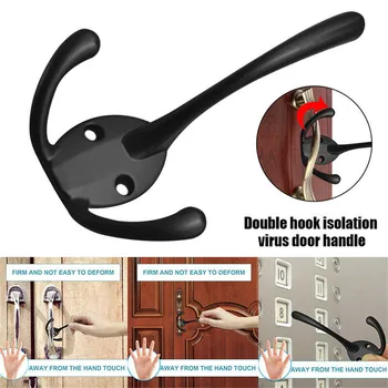

Germs-Contactless Door Handle Key Hygiene Hand Metal EDC Door Opener Mulit-function Press Elevator Tool Safety Isolation 422#2