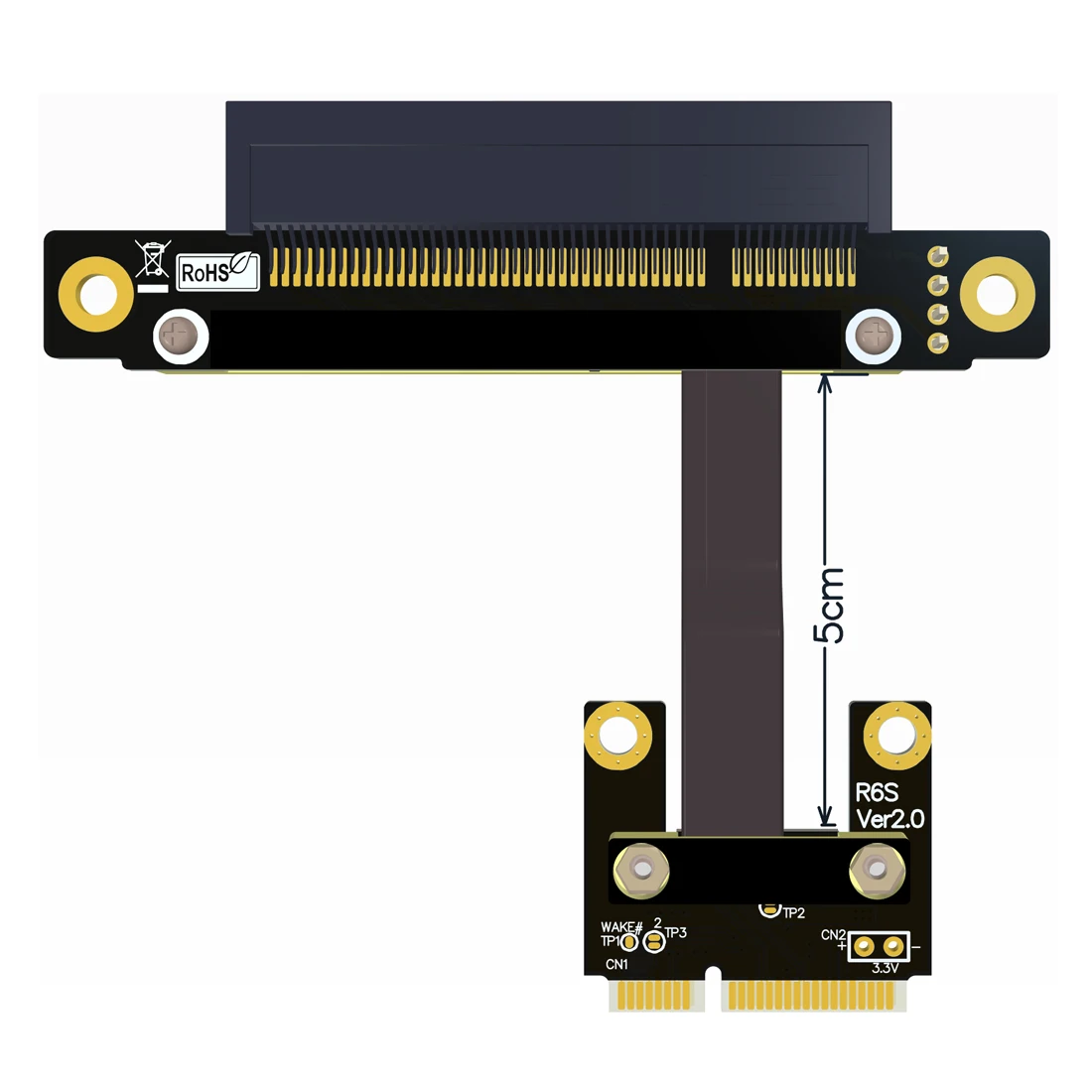 ADT-Link 8Gbps Mini PCI-e mPCIe To PCIe x8 PCI-E 8x Adapter Extension Cable Gen3.0 Mini-PCIe Ribbon pci e | Компьютеры и офис