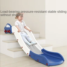 Cama de Interior para niños, a lo largo del sofá, tobogán de escalera, tobogán de plástico cruzado, pequeño, plegable, juguete de regalo