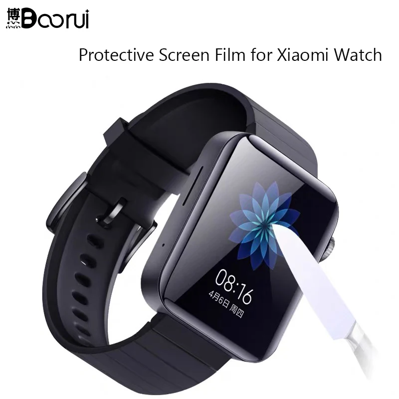 BOORUI, мягкая термополиуретановая Защитная пленка для xiaomi Smart Watch HD, ультратонкая пленка против царапин для часов xiaomi, полноэкранная проницаемая пленка