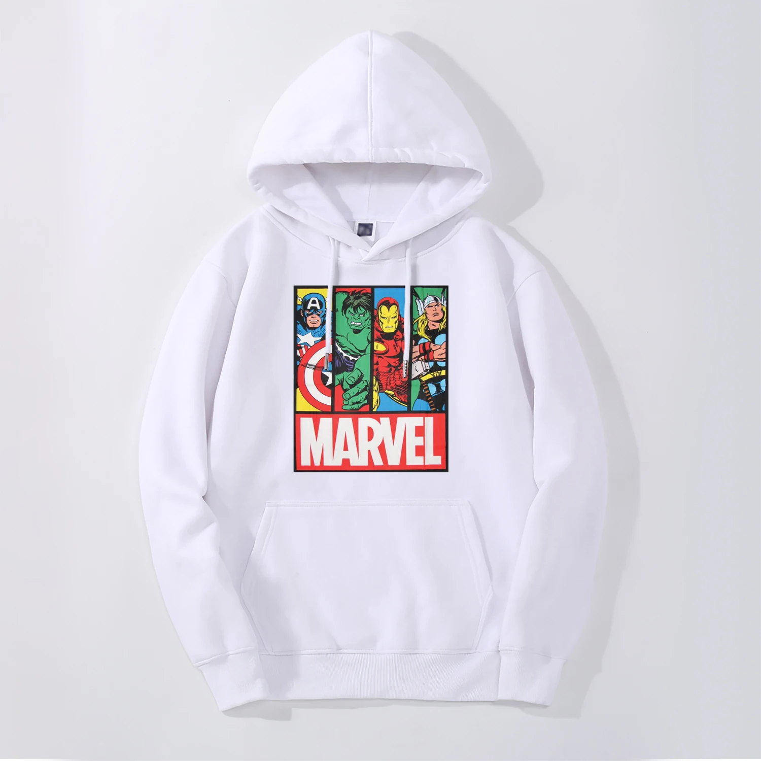 White 6 Новинка, мужские кофты с капюшоном "Marvel", супер герой, Мстители, конец игры, толстовка, Повседневная флисовая, Железный человек, Халк, с капюшоном, спортивный костюм, хип-хоп Уличная одежда - Цвет: White 6