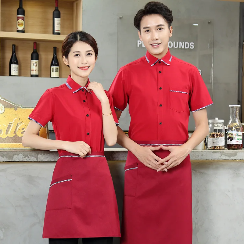 Western Cafe Waiter Uniform Short 