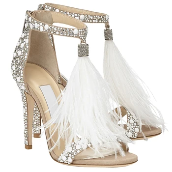 

New wedding shoes sandals zapatos elegantes summer heel sandals scarpe donna estive