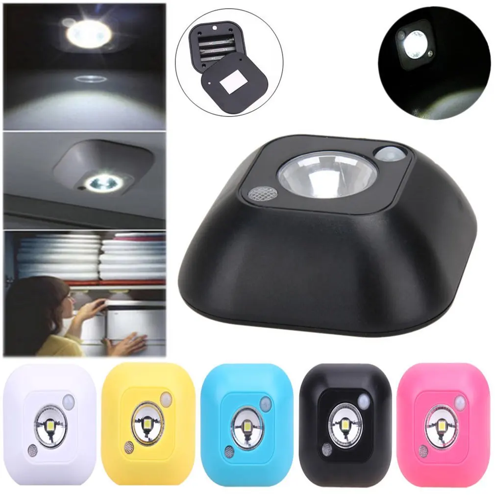

Mini Led Lights Night Infrared Light Motion Sensor Activated Lamp Wall Wardrobe Closet Night
