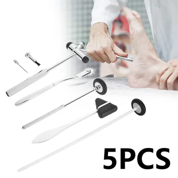 

5 in 1 Neurologische Massager Percussion hammer Multifunctional Percussor Diagnostic Reflex Percussion Hammer Set Kit Health