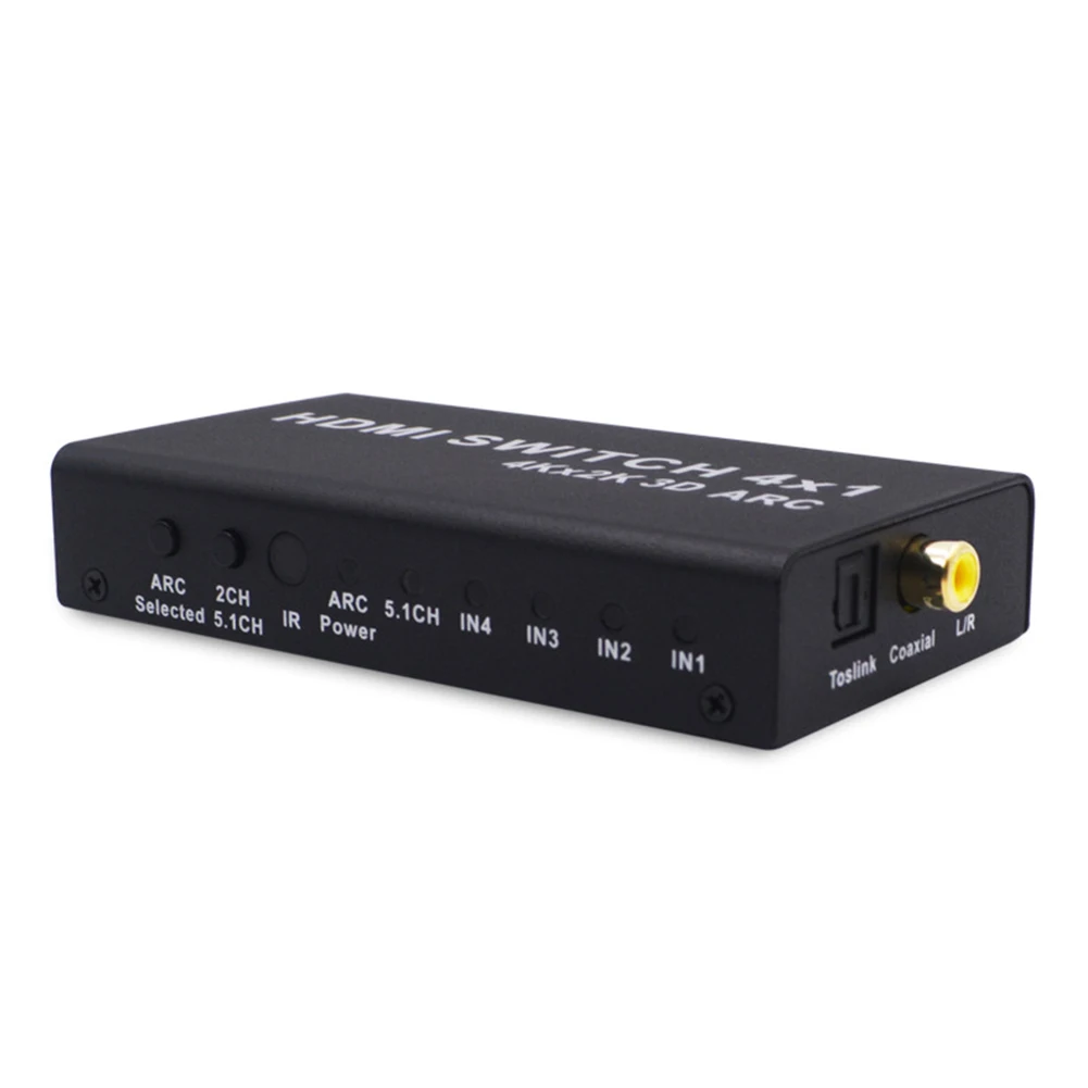 4K x 2K 3D1080P 4x1 HDMI коммутатор с ARC аудио экстрактор 1080p30Hz коммутатор многофункциональный конвертер адаптер для ТВ DVD компьютер