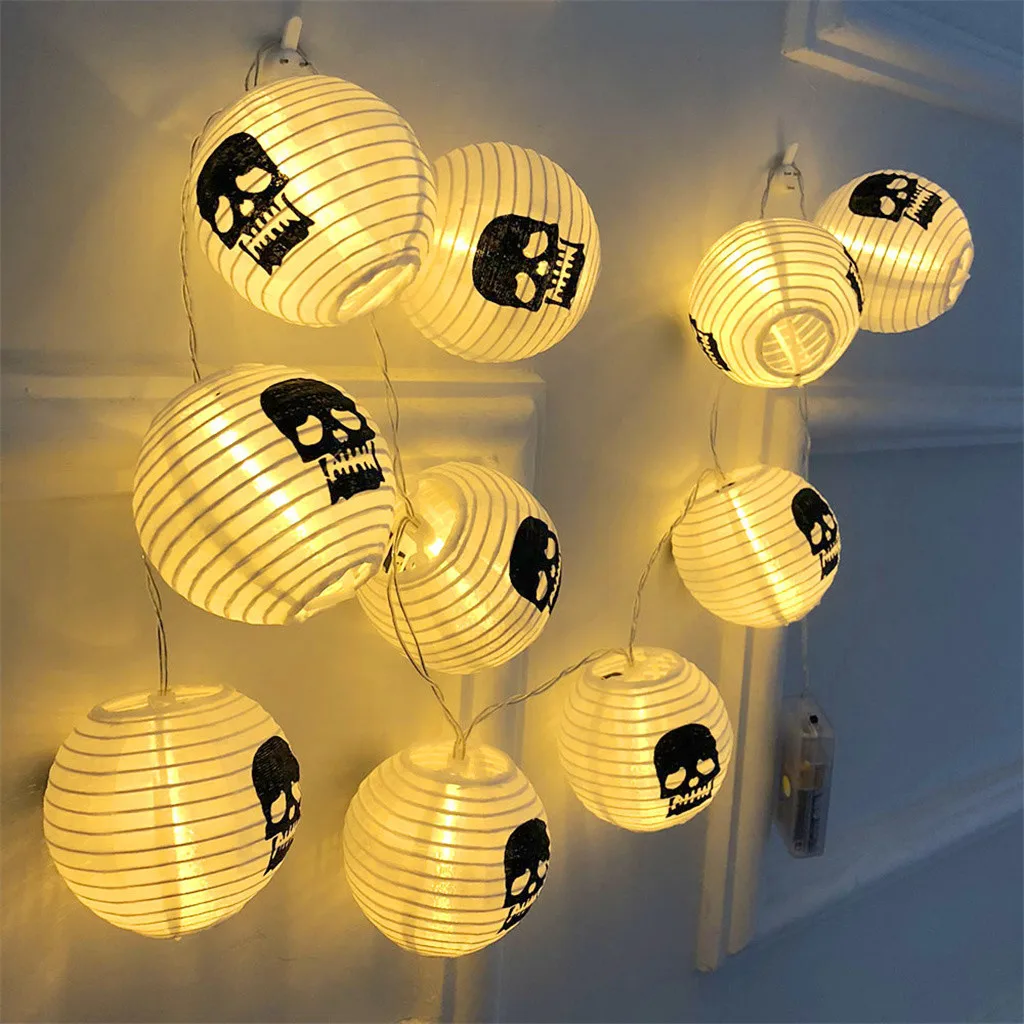 CARPRIE 10 LED Beads Halloween Eyes Spider LED String Lights Garden Home Party Decoration Holiday String Light Halloween Lights