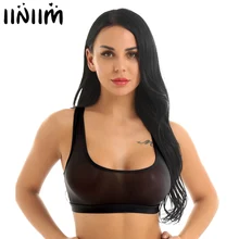 Женский сексуальный мягкий Сверхтонкий прозрачный топ на бретелях с глубоким вырезом без рукавов с открытой спиной, тонкий укороченный топ, рубашки, вечерние Клубные костюмы