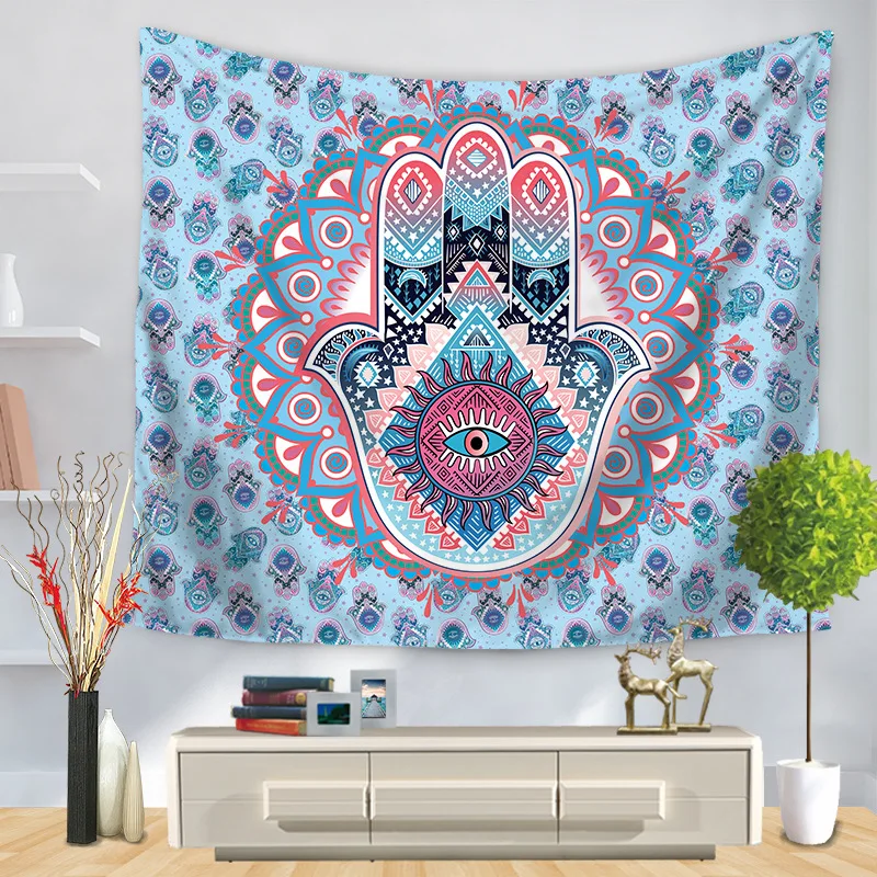 Sun God Tapestry Psychedelic Mandala Wall Hanging Elegant Boho Hippie Tapestries Nordic Home Decor