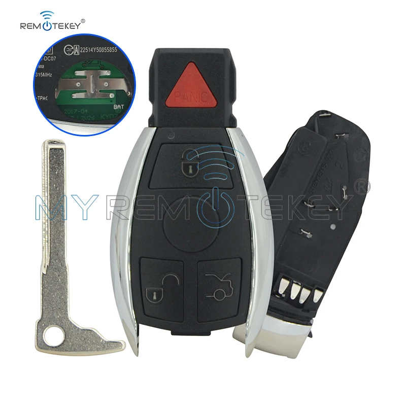 Remtekey YZDC11 IYZDC07 IYDC10 смарт-ключ 3B+ паника 315 МГц 434 МГц NEC и BGA для Mercedes benz E350 C350 ML350 SLK350 GLK350 2009-2011
