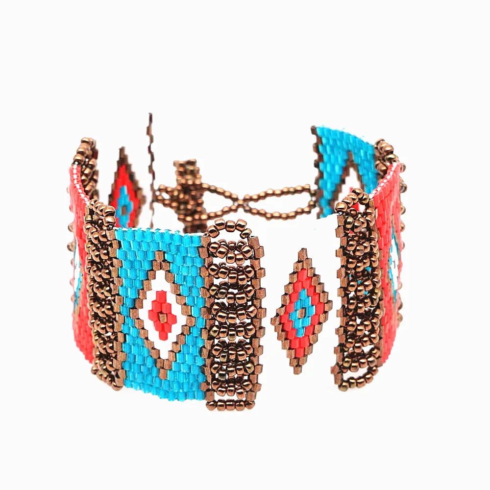 Go2boho MIYUKI браслет evil eye Boho шикарные браслеты Pulseras Mujer Moda женские ювелирные изделия Miyuki Joyeria тканый станок ручной работы