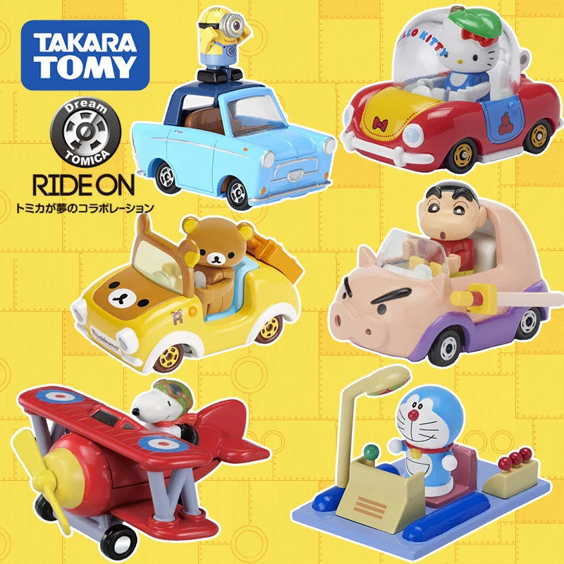 S01 Takara Tomy Tomica Ride On Series Rilakkuma CRAYON SHINCHAN металлический Литая машина игрушечные
