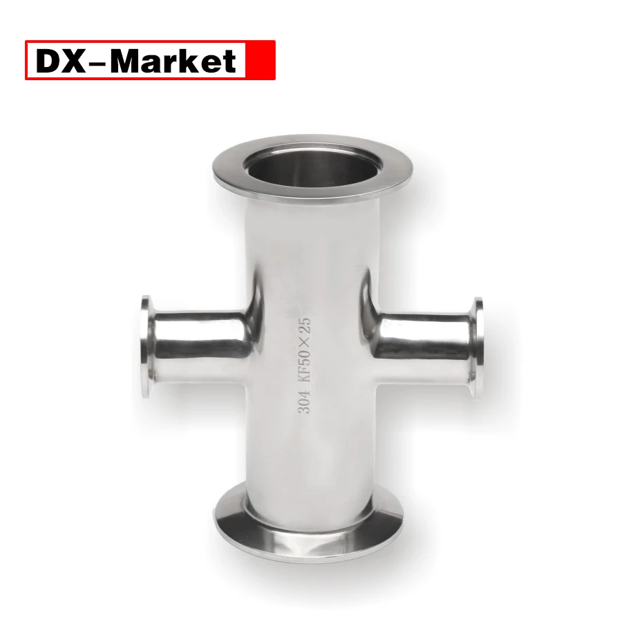 K16 KF25 KF40 KF50 неравнопроходная крестовина KF Vacuuum фиттинги вакуумные фланцы, вакуумные 4-полосная крест, L018