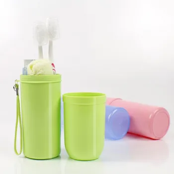 

Portable utility toothbrush holder toothpaste tower plastic tooth case cover toothbrush cup bath travel outdoor personal clean