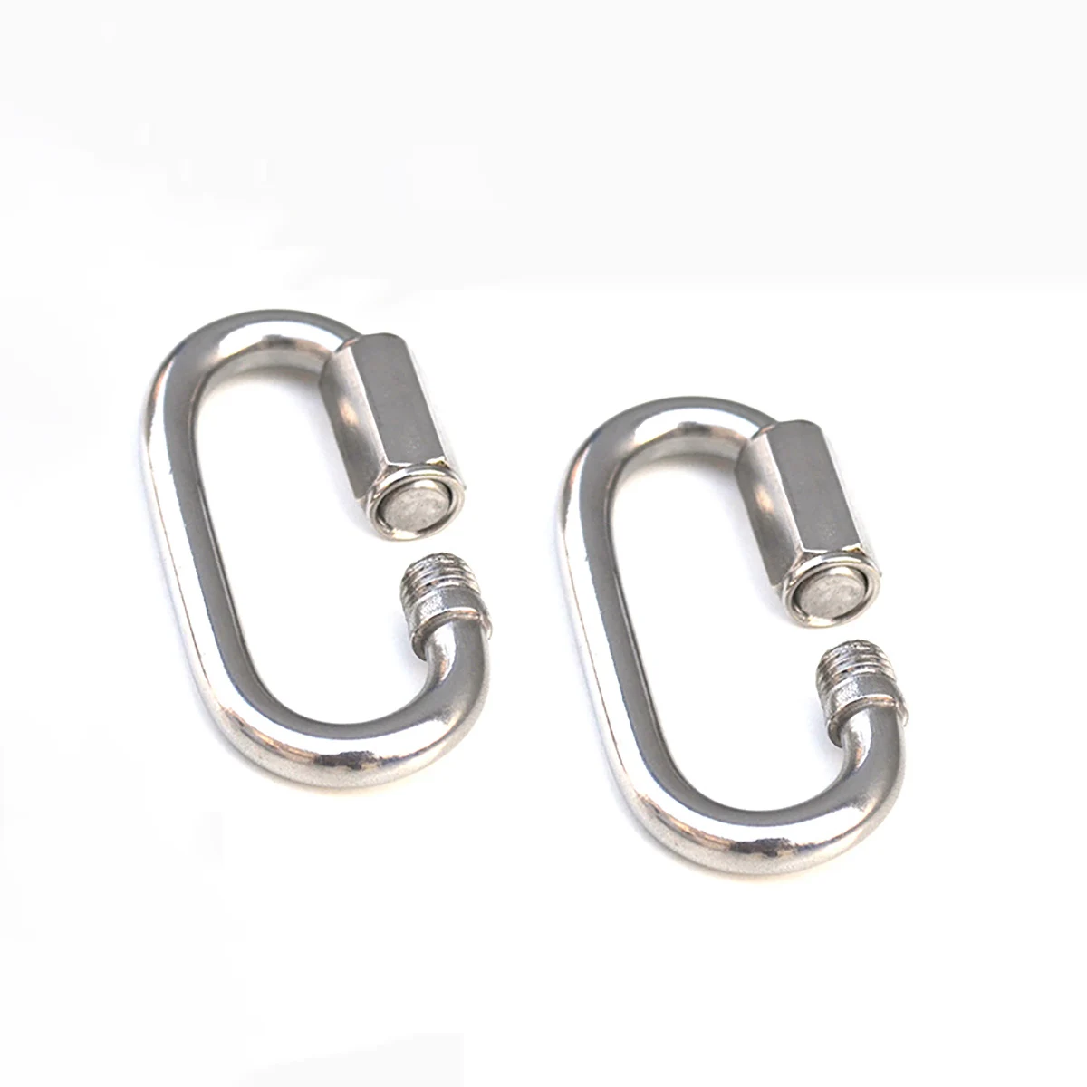 304 316 Stainless Steel Oval Quick Links Safety Snap Hook Climbing Carabiner Lock Buckle M3.5 M4 M5 M6 M8 M10 M12 M14