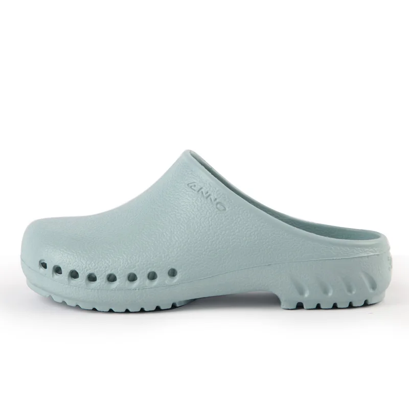 Light Blue EVA медицинская обувь тапочки для няни больницы чистые хирургические сандалии обувь Ультралайт кормящих Сабо нескользящая обувь - Цвет: Light Blue