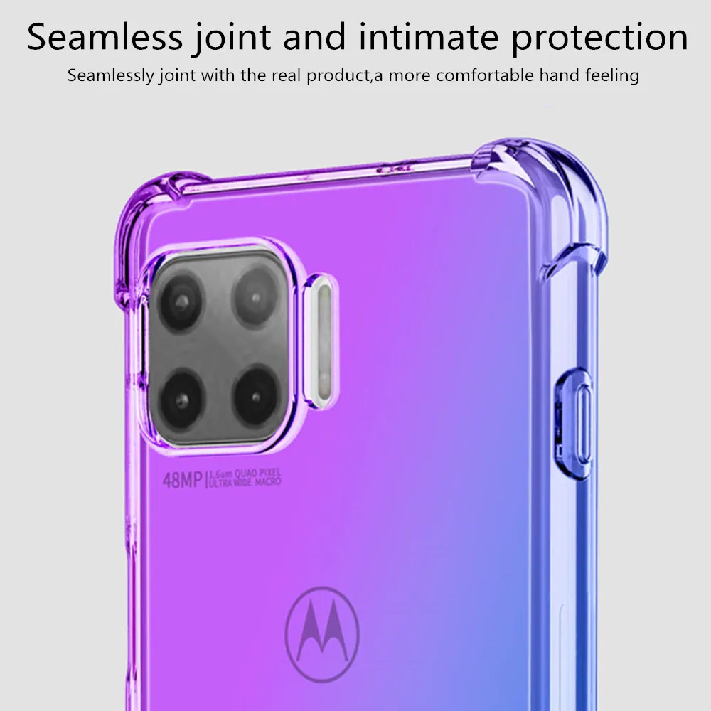 Gradient Clear Shockproof Silicon Phone Case