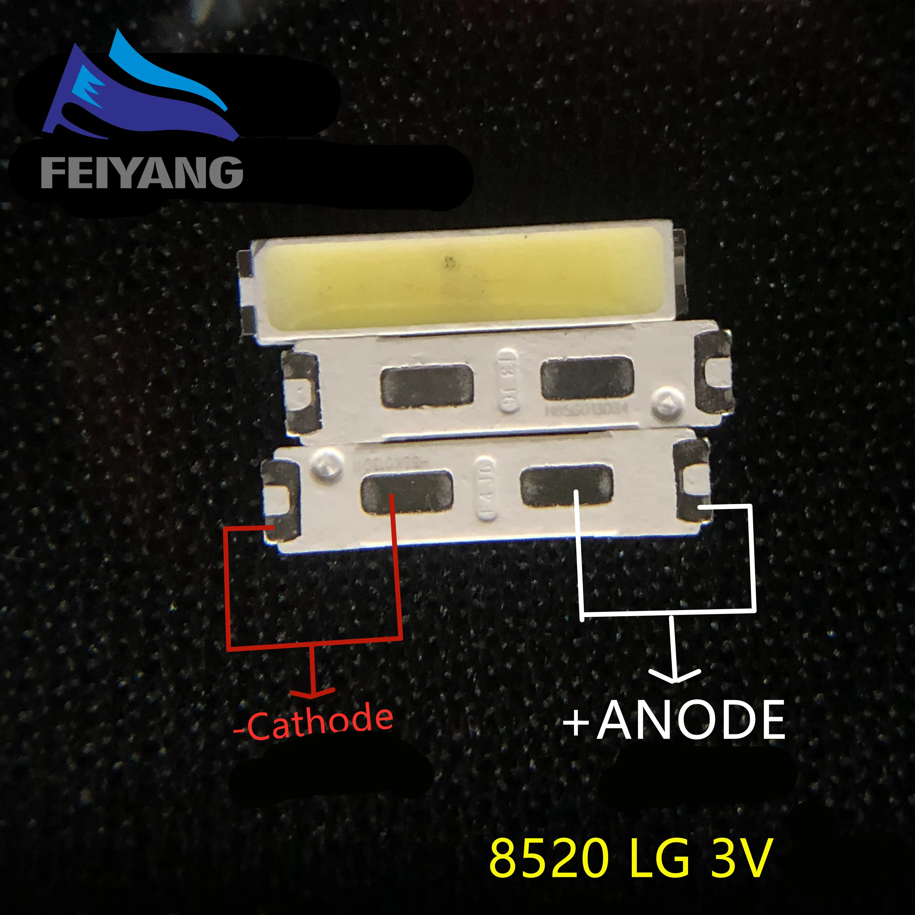 1000 шт для LG SMD 8520 LED Innotek подсветка 0 5 W 3V холодный белый 50 55LM ТВ применение|led smd