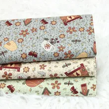 Высокое качество, тонкий чистый хлопок, разбитый цветочный принт, пэчворк, ручная работа, платье, детская одежда, ткань