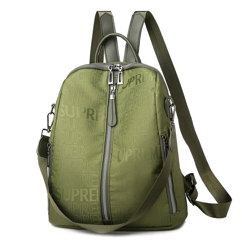 Toposhine многофункциональные женские рюкзаки с буквенным принтом, женские сумки на плечо, популярные женские рюкзаки, школьные сумки для девочек, популярные зеленые сумки - Цвет: Green
