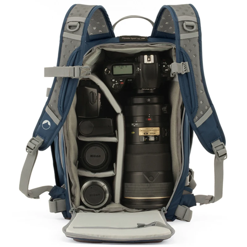Подлинная Lowepro флипсайд Спорт 15L AW DSLR сумка для фотоаппарата рюкзак с всепогодным чехлом