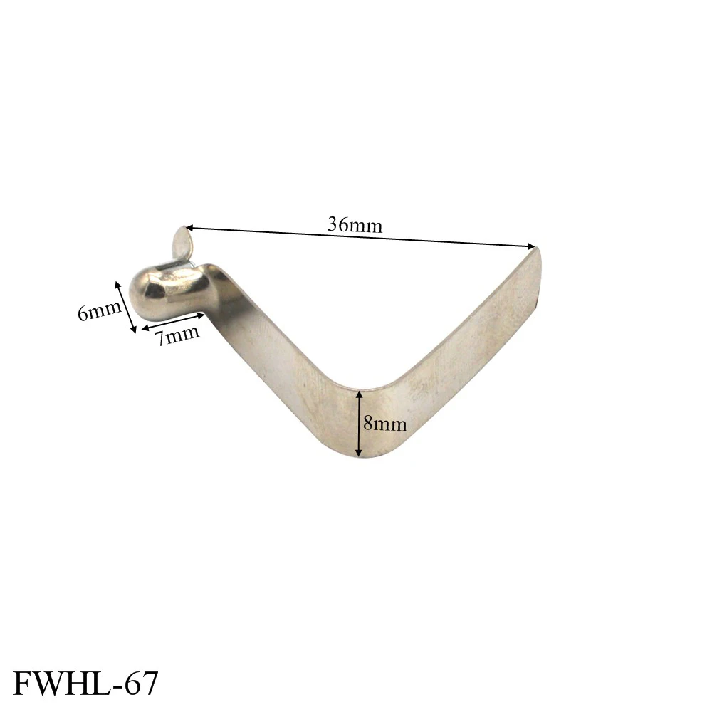 트레킹 폴용 용수철 단추 클립, 15-20mm 원형 튜브 잠금 핀, 단추 장착 용수철 클립, 10 개